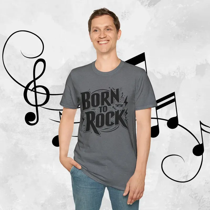 Born To Rock Cotton Men T-Shirt 20