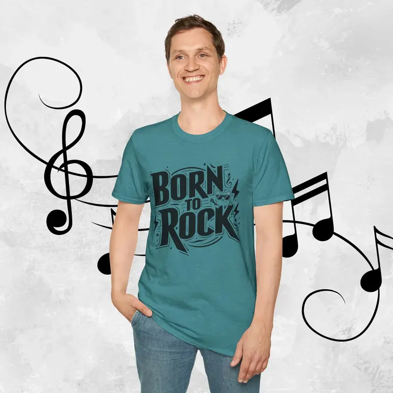 Born To Rock Cotton Men T-Shirt 21
