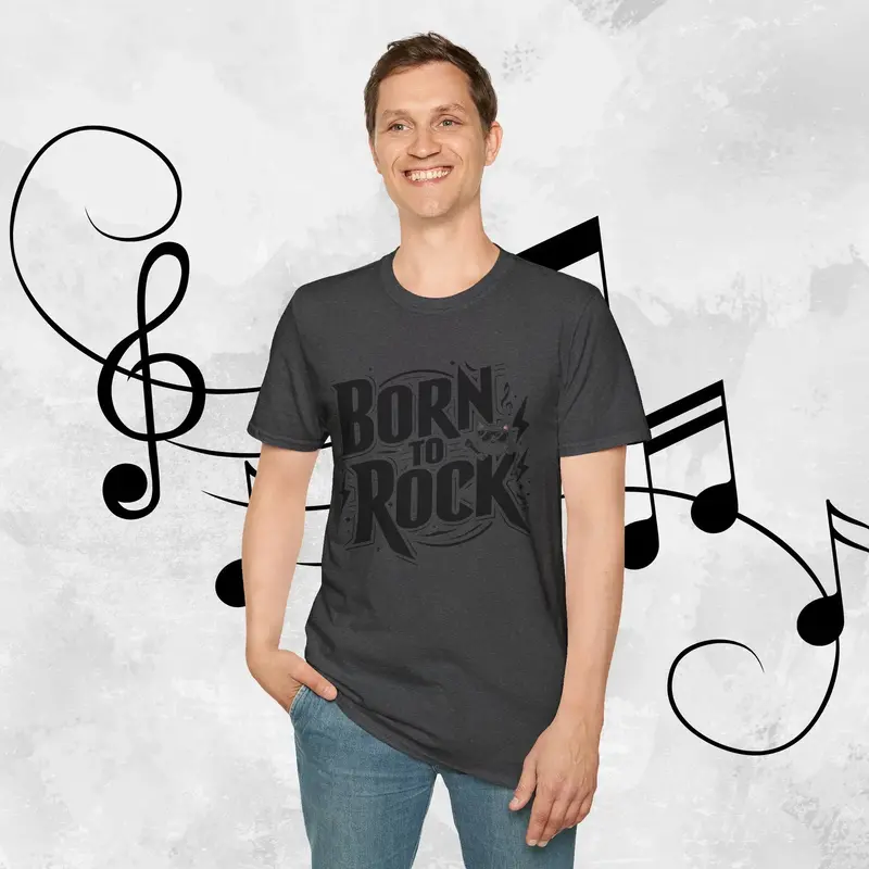 Born To Rock Cotton Men T-Shirt 22