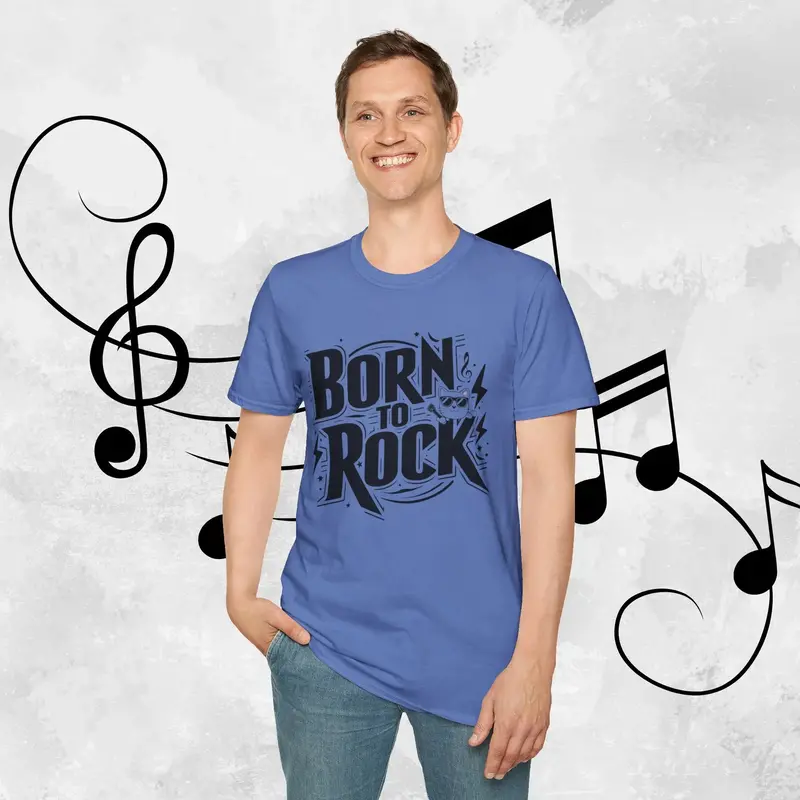 Born To Rock Cotton Men T-Shirt 23