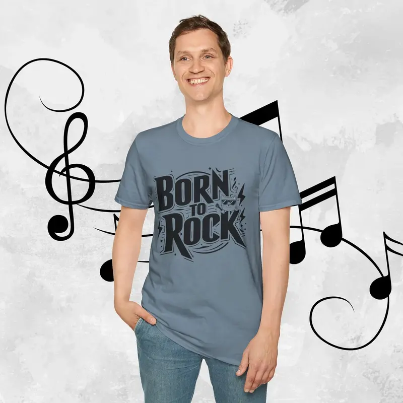 Born To Rock Cotton Men T-Shirt 24
