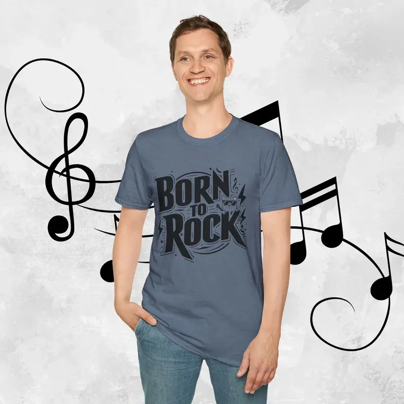 Born To Rock Cotton Men T-Shirt 25