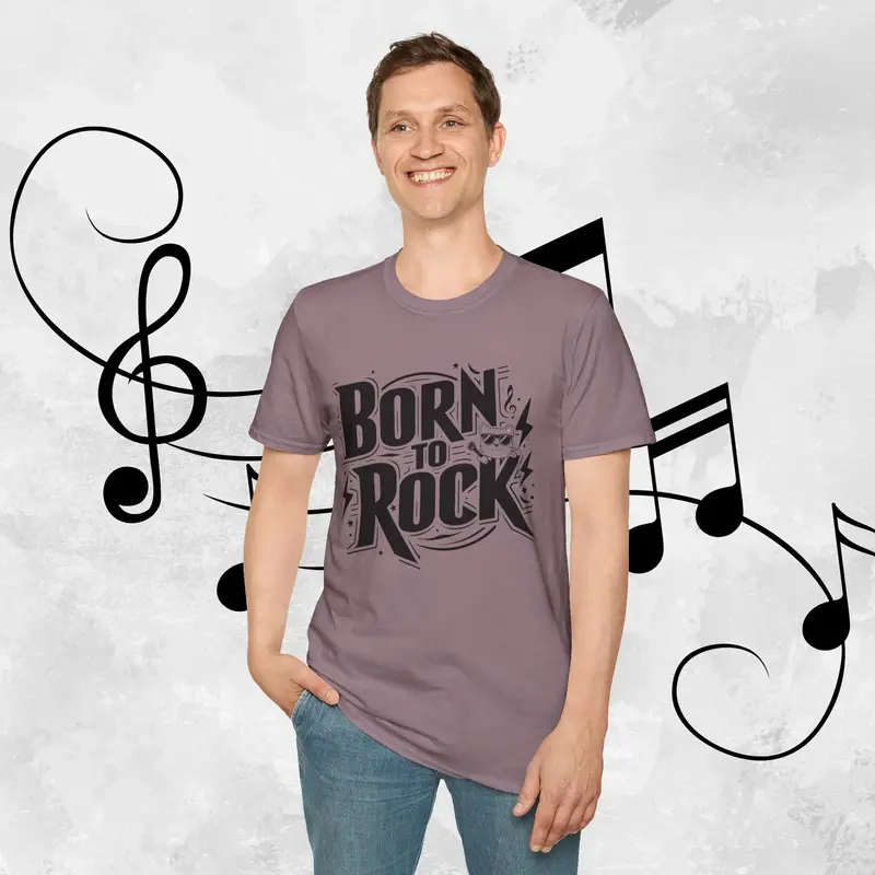 Born To Rock Cotton Men T-Shirt 27