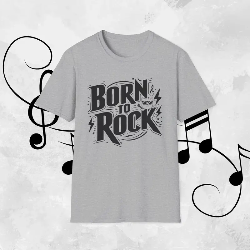 Born To Rock Cotton Men T-Shirt 3