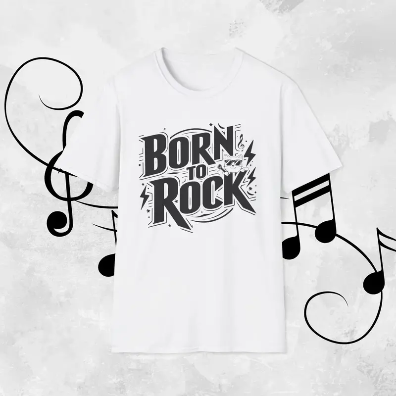 Born To Rock Cotton Men T-Shirt 4