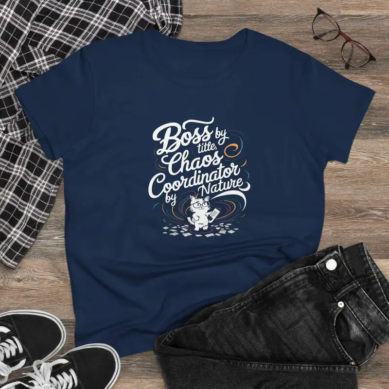 Boss By Title Chaos Coordinate By Nature Women Cotton T-Shirt 2