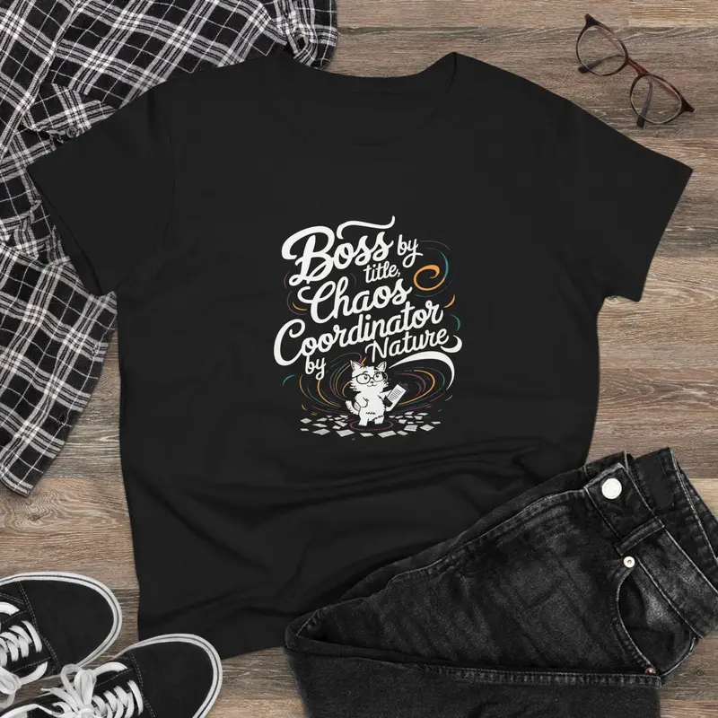 Boss By Title Chaos Coordinate By Nature Women Cotton T-Shirt 3