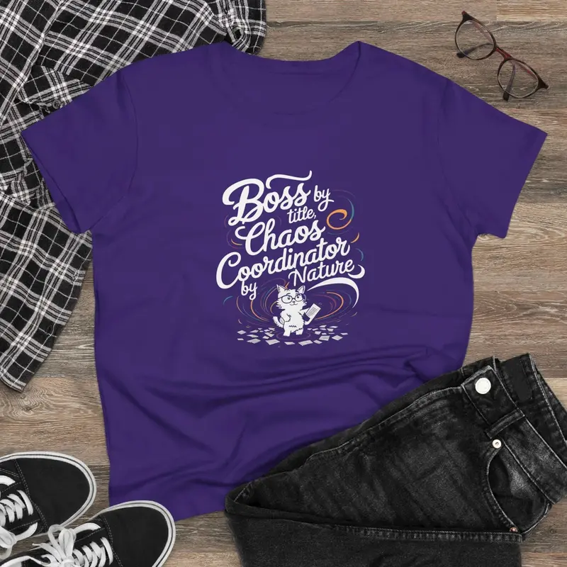 Boss By Title Chaos Coordinate By Nature Women Cotton T-Shirt 5