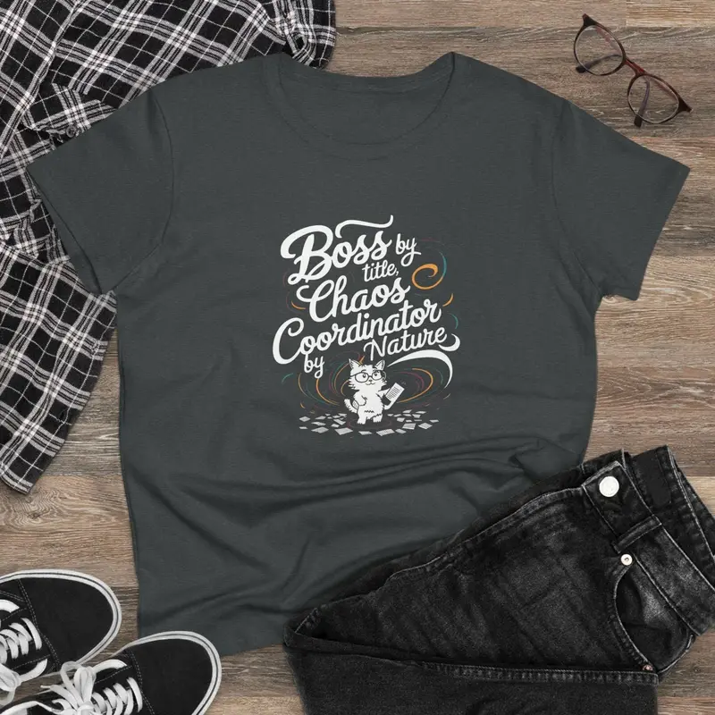 Boss By Title Chaos Coordinate By Nature Women Cotton T-Shirt 5
