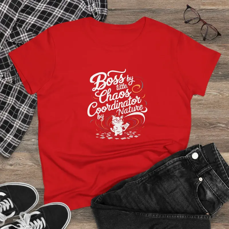 Boss By Title Chaos Coordinate By Nature Women Cotton T-Shirt 7