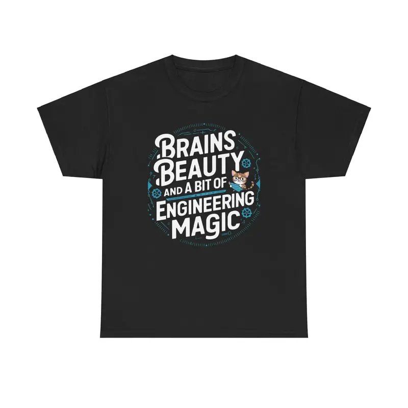 Brain Beauty & Bit Of Engineering Magic Cotton Tee 5