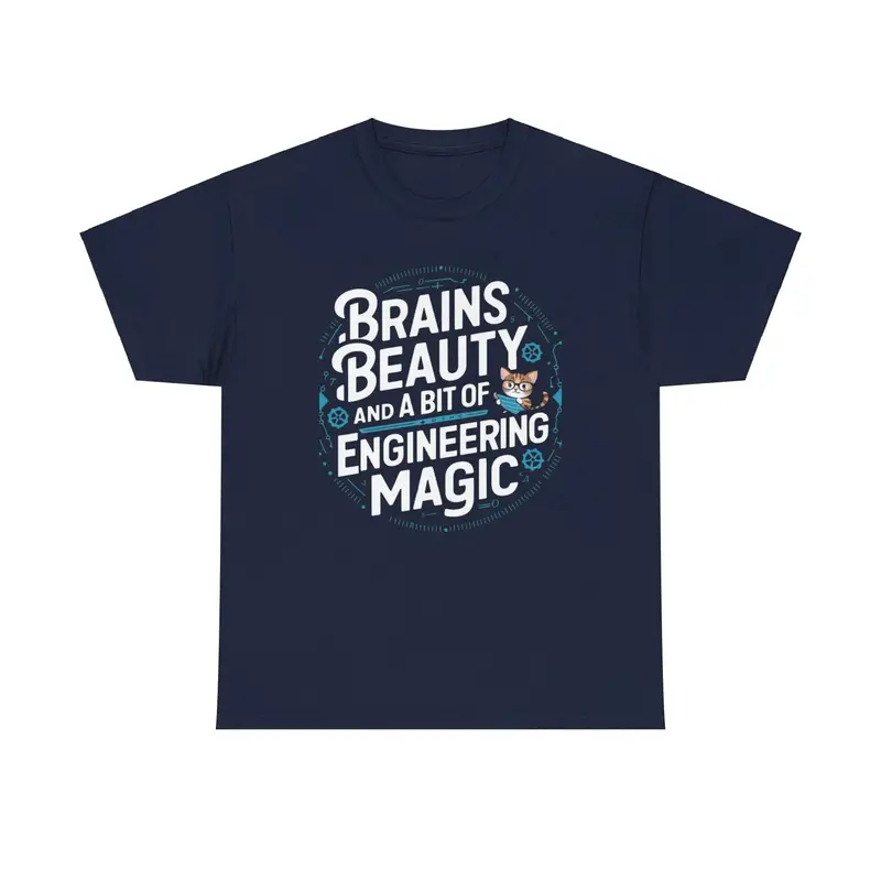 Brain Beauty & Bit Of Engineering Magic Cotton Tee 6