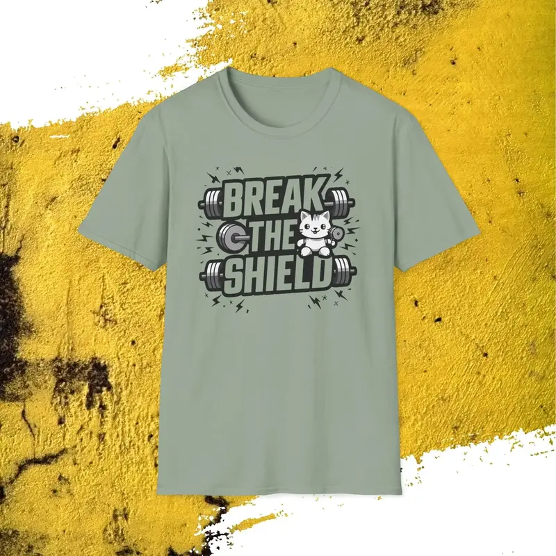 Break The Shield Cotton Men Tee 14