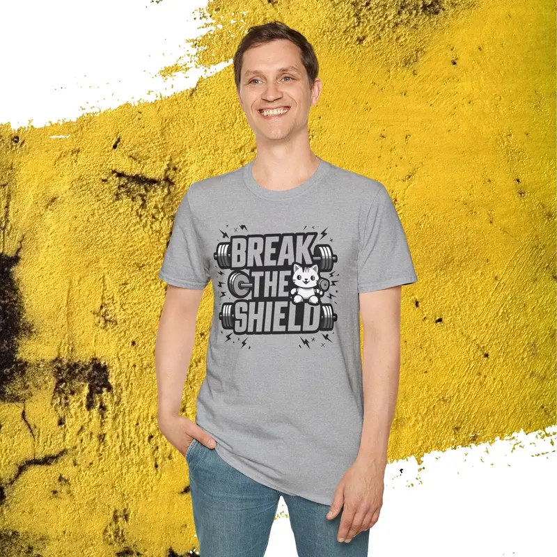 Break The Shield Cotton Men Tee 14