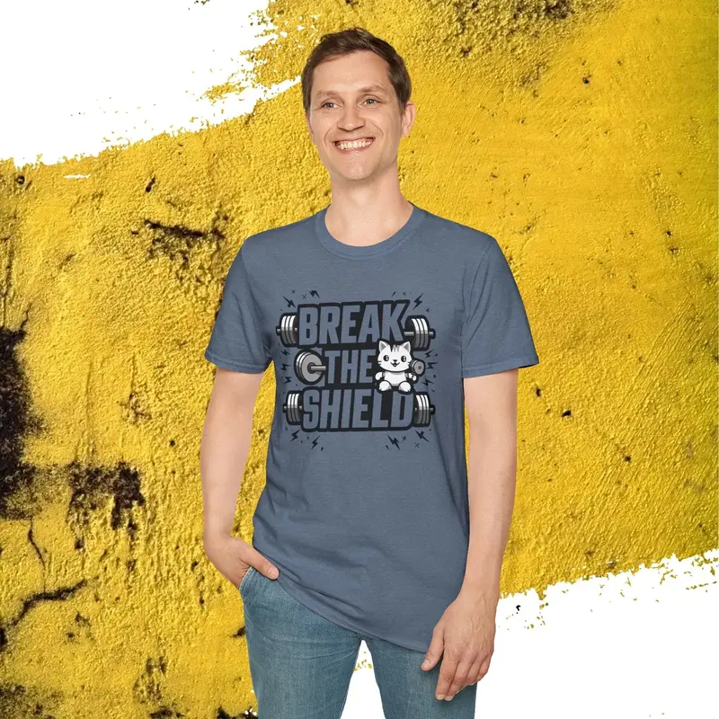 Break The Shield Cotton Men Tee 18