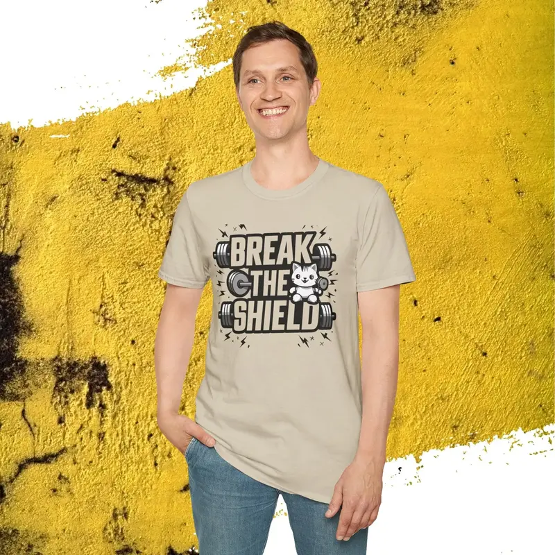 Break The Shield Cotton Men Tee 19