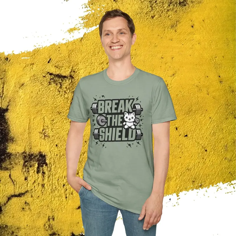 Break The Shield Cotton Men Tee 22