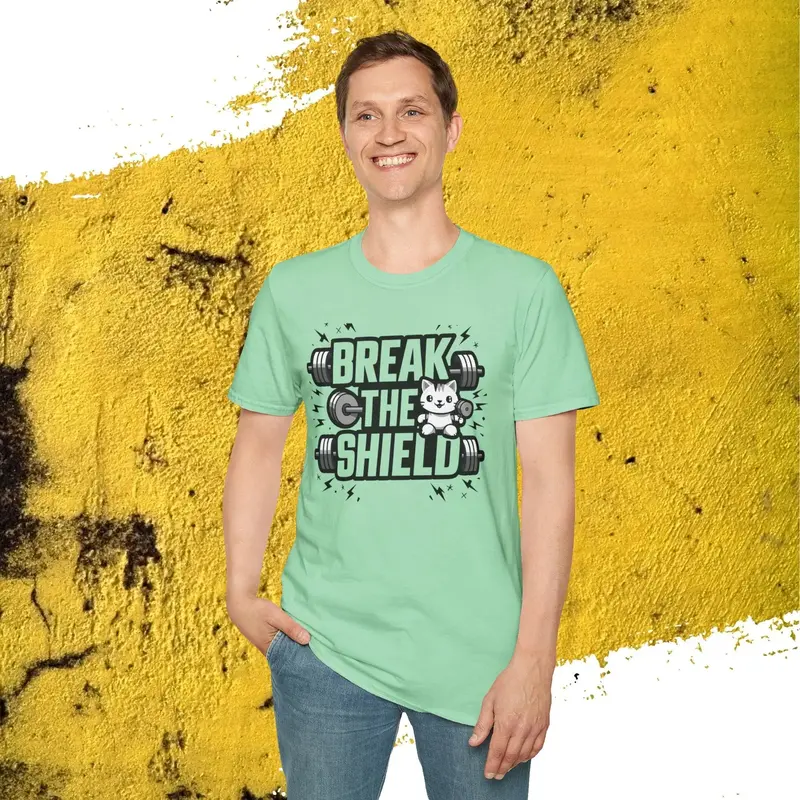 Break The Shield Cotton Men Tee 23