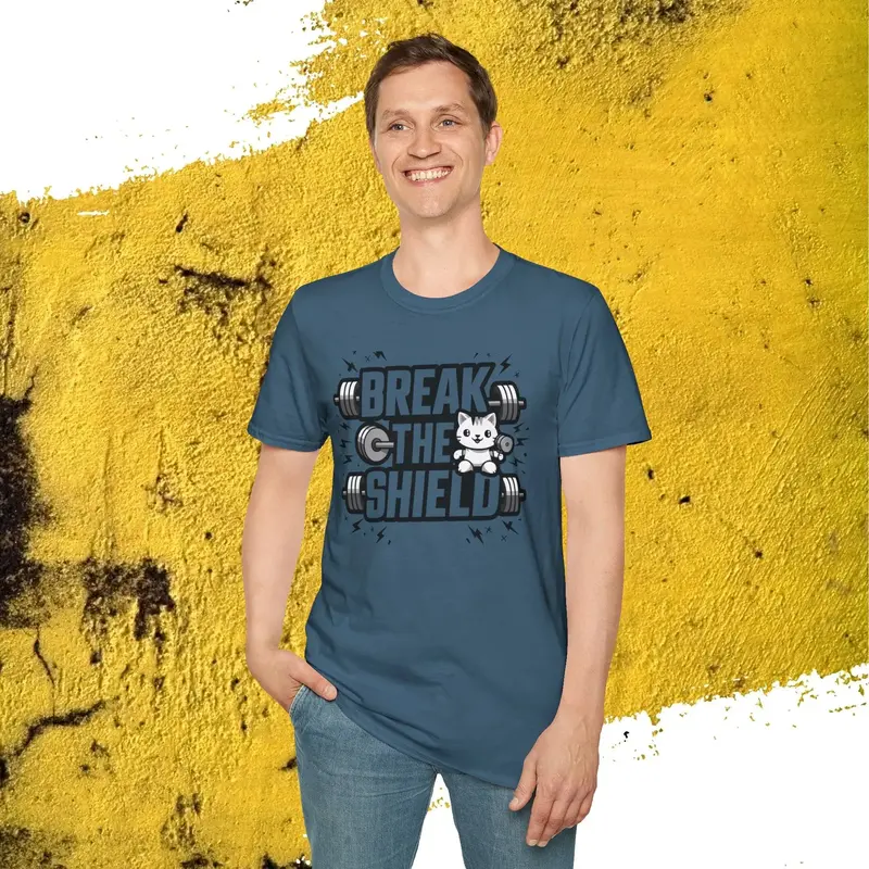 Break The Shield Cotton Men Tee 26