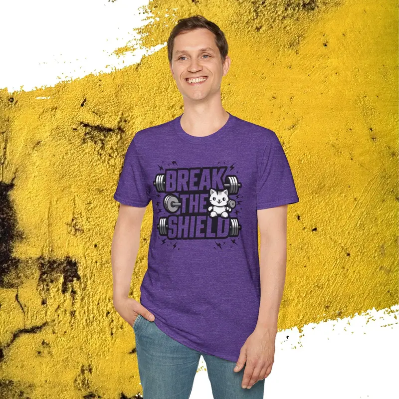 Break The Shield Cotton Men Tee 27