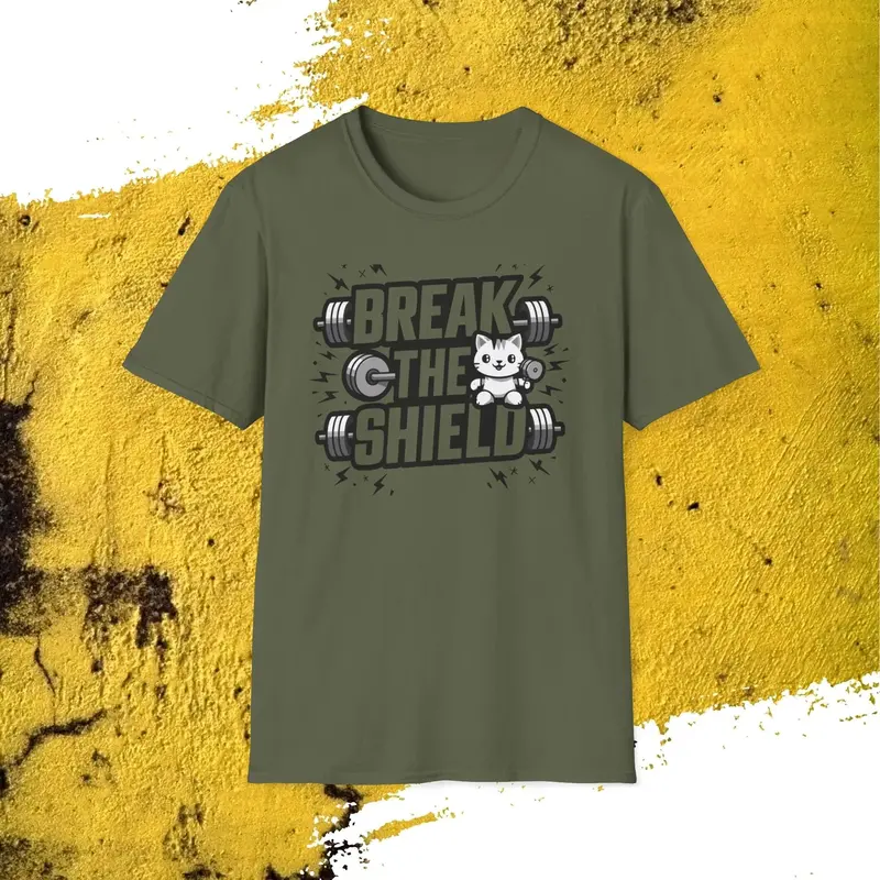 Break The Shield Cotton Men Tee 6