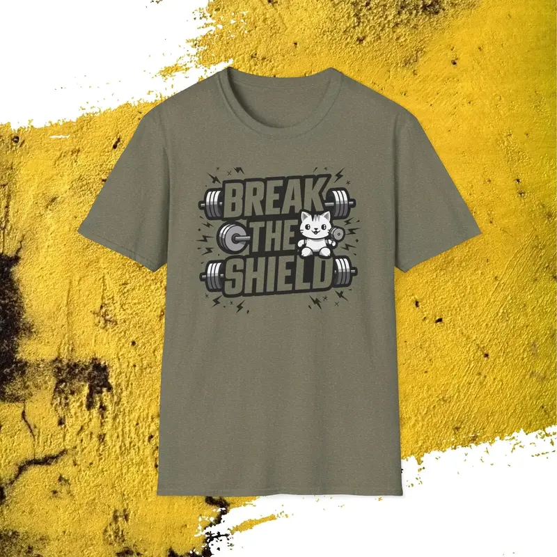 Break The Shield Cotton Men Tee 8