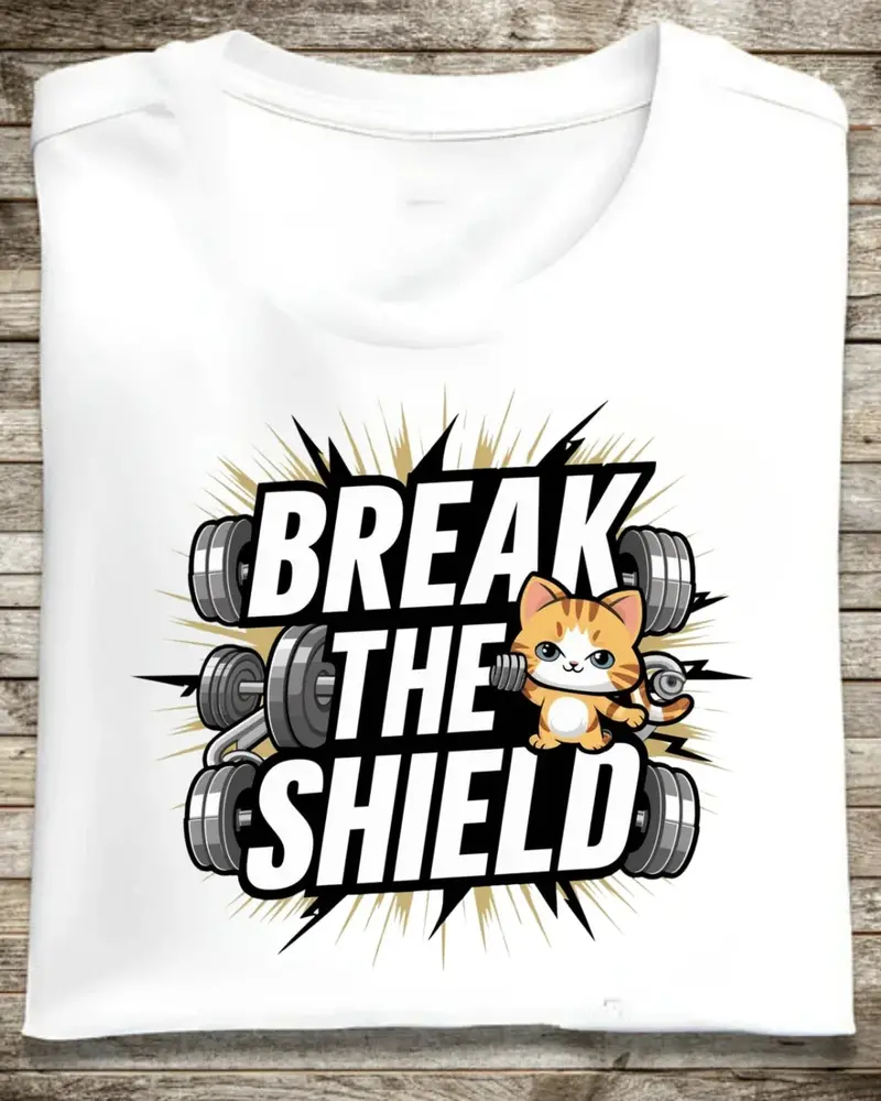 Break The Shield Cotton T-Shirt 1