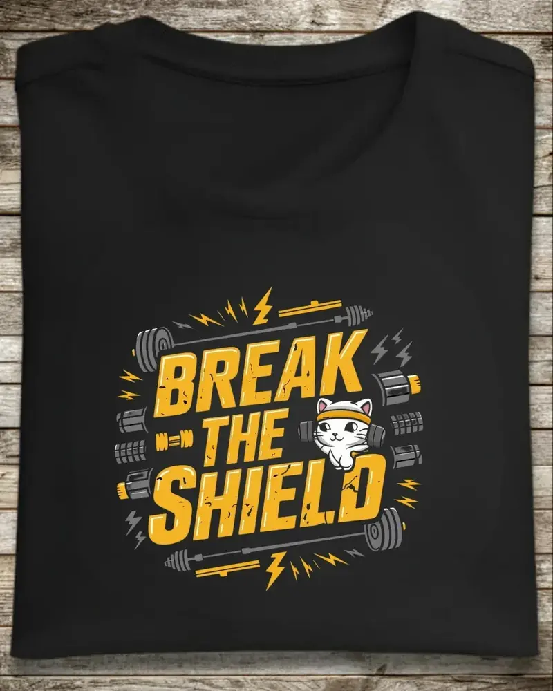 Break The Shield Cotton T-Shirt 1