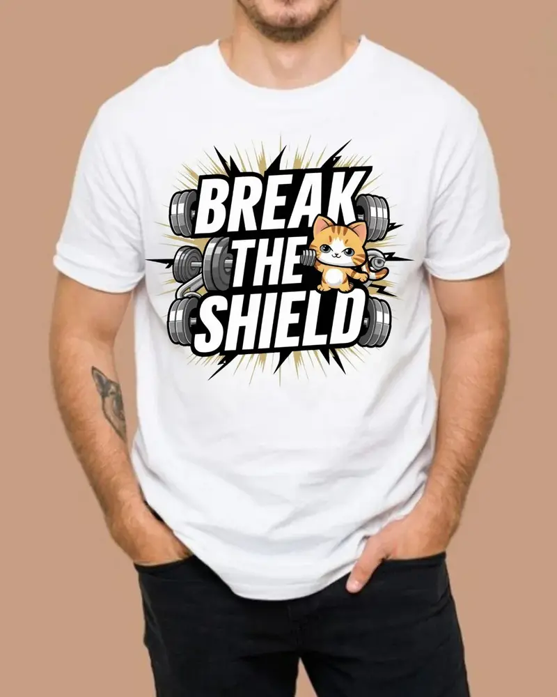 Break The Shield Cotton T-Shirt 4