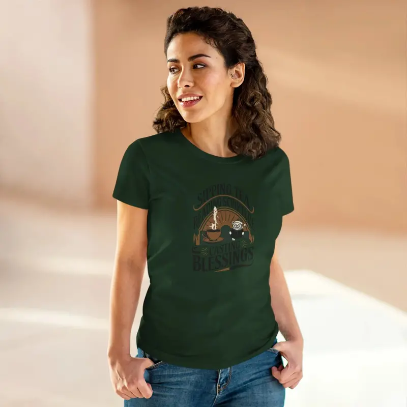 Brewed Brilliance Women Cotton Tshirt 18