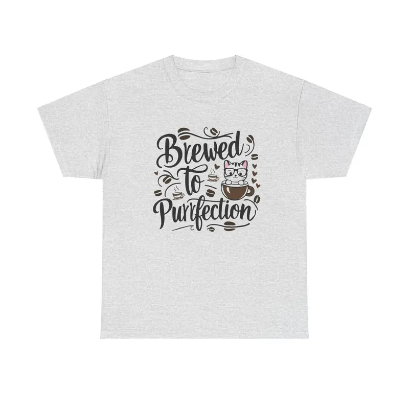 Brewed To Purrfections Coffee T-Shirt 8