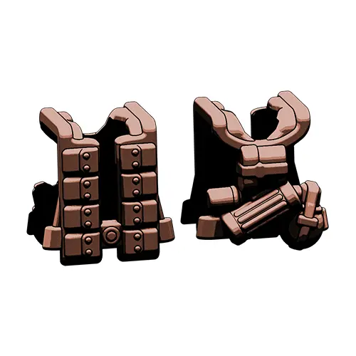 Brickarms® Ww2 German Paratrooper Vest : Dark Brown 1