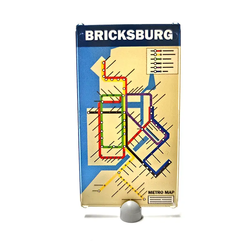 Bricksburg Metro Map - Glass 1