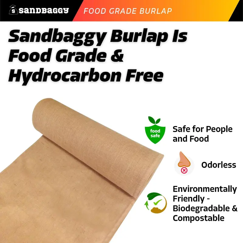 Burlap Fabric Roll - 40" Or 72" Wide - Weddings, Plant Covers, Gardening, Landscaping - Food Grade 3