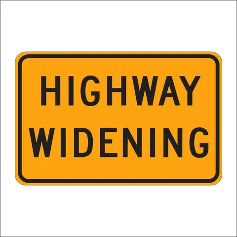 C23b (Ca) Highway Widening Sign 1