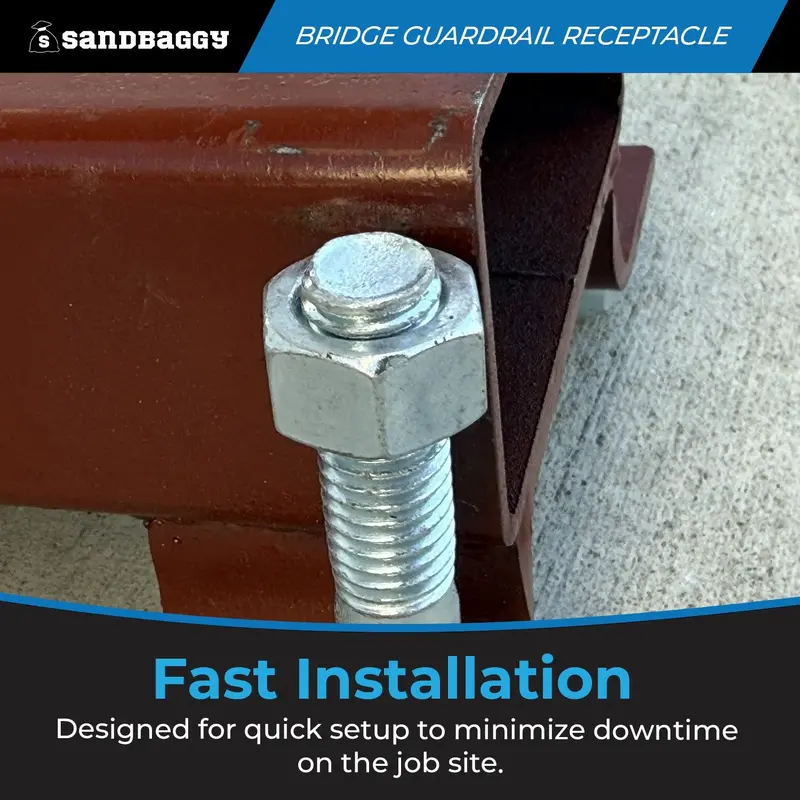 C52 Bridge Overhang Guard Rail Receptacle – Secure Guardrail Mount For Bridge Formwork 5