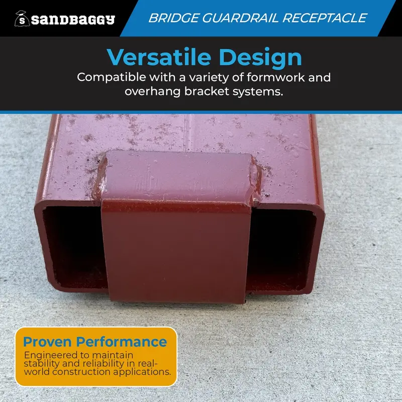 C52 Bridge Overhang Guard Rail Receptacle – Secure Guardrail Mount For Bridge Formwork 7