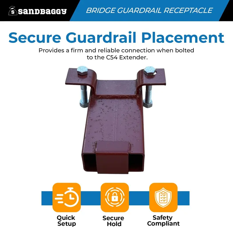 C52 Bridge Overhang Guard Rail Receptacle – Secure Guardrail Mount For Bridge Formwork 8