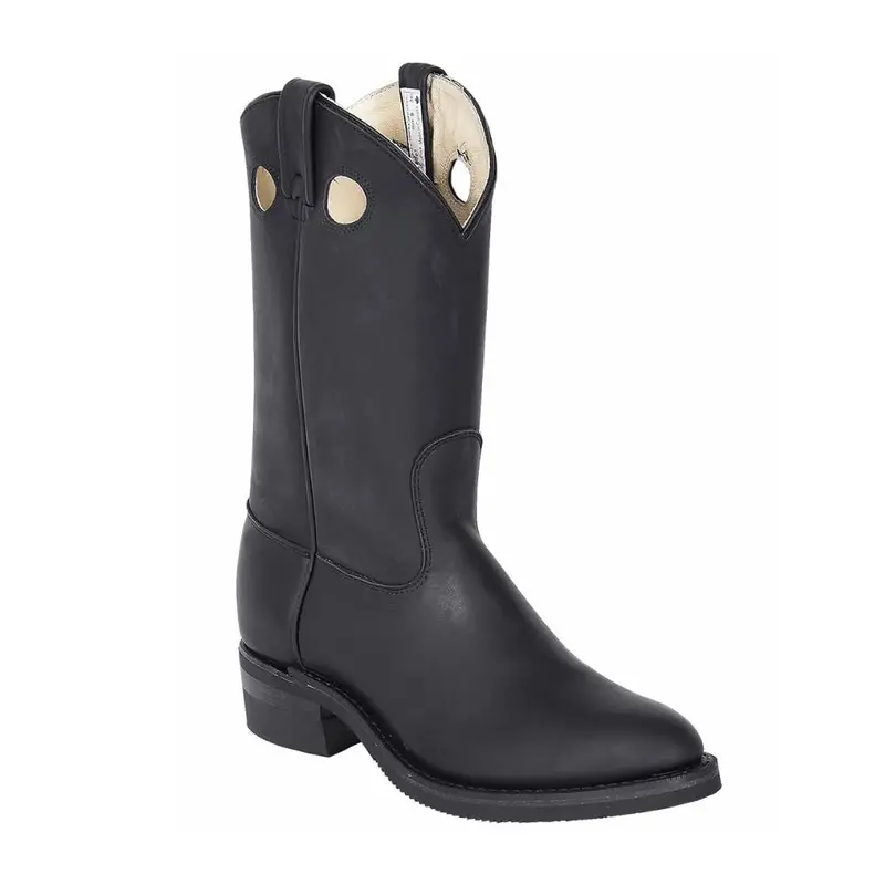 Canwest Loggertan Men's Steel Toe Western Style Work Boot 5261 - Black 1