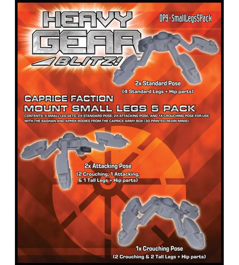 Caprice Mount Small Legs 5 Pack 1