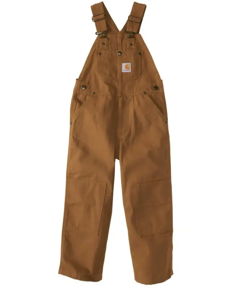 Carhartt Boys' Duck Canvas Washed Bib Overall 1