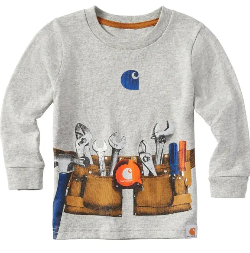 Carhartt Boys’ Toolbelt-Themed Long Sleeve T-Shirt