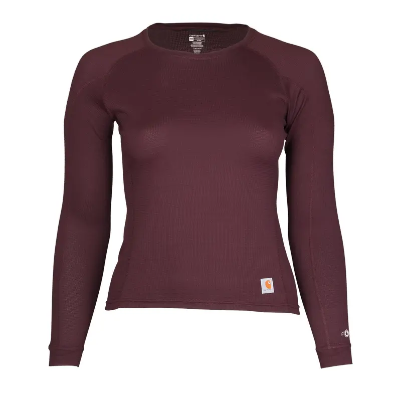 Carhartt Force Women's Midweight Waffle Crewneck Baselayer Top 1