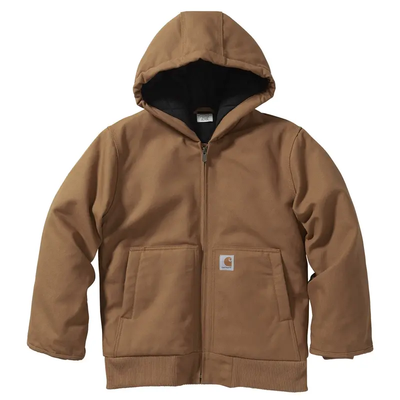 Carhartt Kids' Flannel Quilt Hooded Active Jacket 1