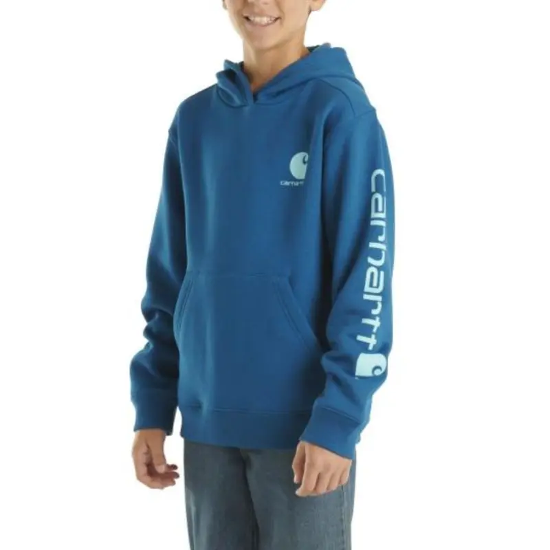 Carhartt Kid's Logo Graphic Hooded Sweatshirt 1