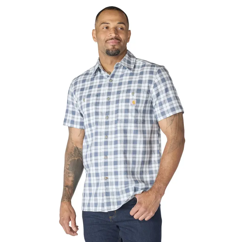 Carhartt Men's Bozeman Relaxed Short Sleeve Plaid Shirt 2