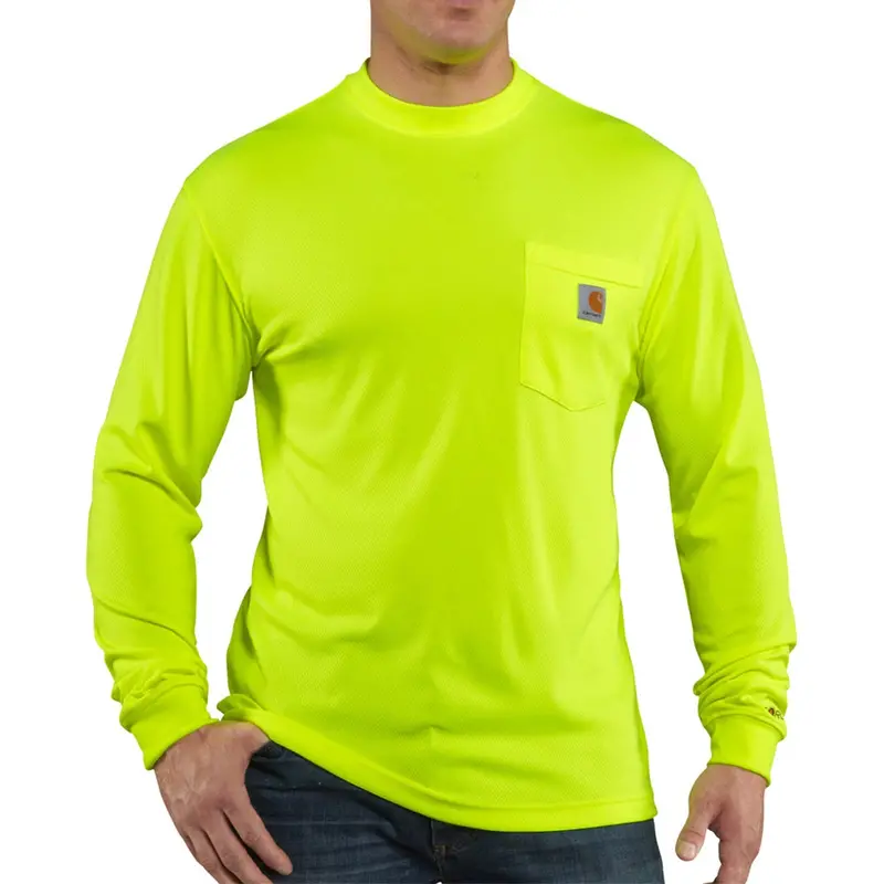 Carhartt Men's Force Color Enhanced Hi-Vis Long Sleeve T-Shirt 1