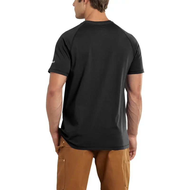 Carhartt Men's Force® Delmont Short Sleeve T-Shirt_Black 2