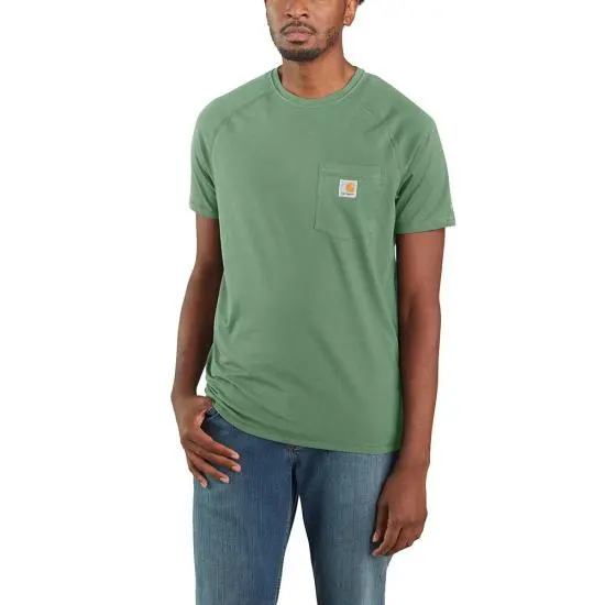 Carhartt Men's Force® Delmont Short Sleeve T-Shirt_Boreal 1