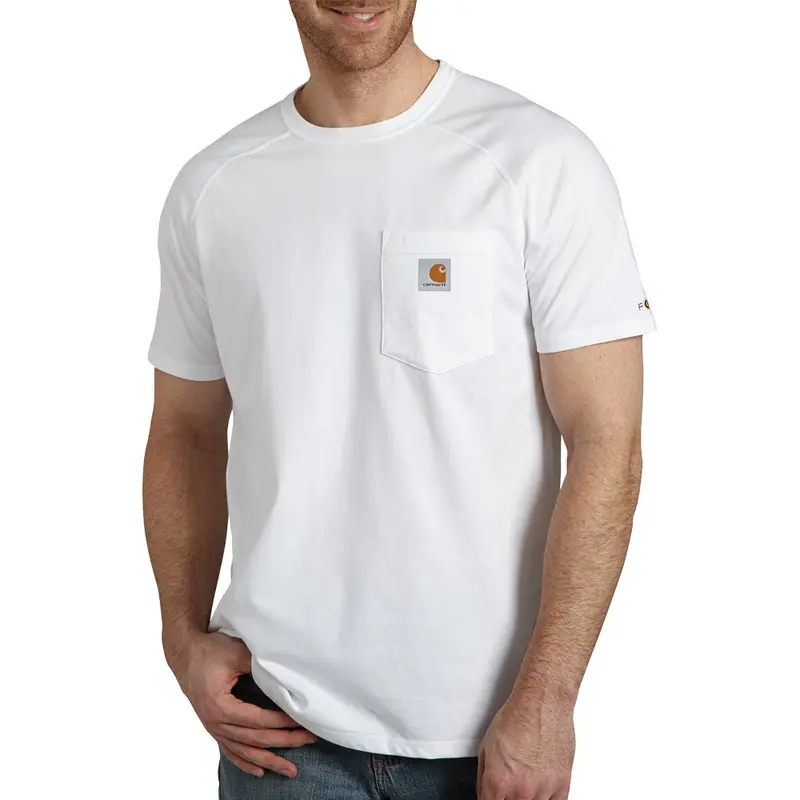 Carhartt Men's Force® Delmont Short Sleeve T-Shirt_White 1